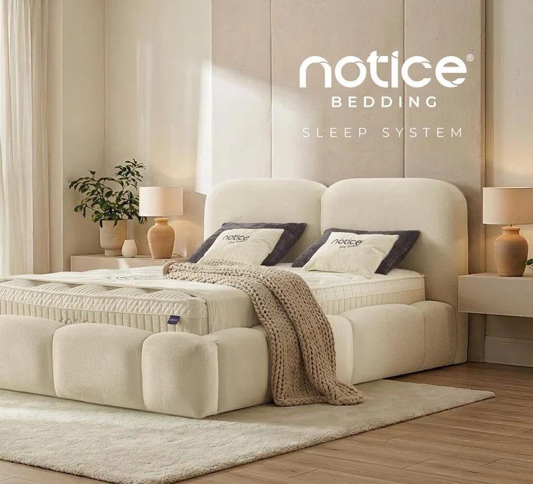 Notice Bedding ürün kataloğu kapağı